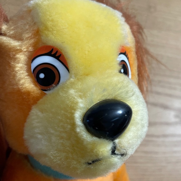 Vtg Disney Lady & the Tramp Lady Plush Stuffed Animal Cocker Spaniel 1985 Korea - Picture 5 of 9